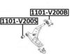 ASVA 1101-V200B Control Arm-/Trailing Arm Bush